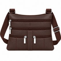 907 Brown Leather/PU Crossbag (New)