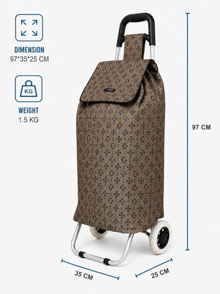 B-ST-05 G Brown 2 Wheeler Trolley