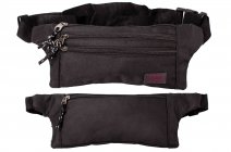 2516 BLACK POLYESTER BUM BAG