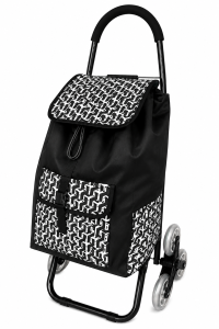6953 Black with White Prism Print 6 Wheels Stair Climber 6953 Black with White Prism Print 6 Wheels Stair Climber