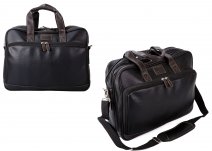 L-8028C LAPTOP BAG BLACK/BROWN