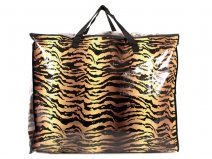 2473 BROWN ZEBRA PRINT SMALL LAUNDRY BAG