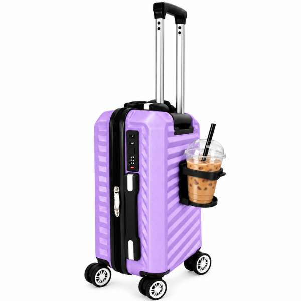 T-HC-US-1860 Purple EasyJet Under Seat Hard Shell Cabin Suitcase