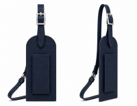 093 Navy Leather Luggage Tag 093 Navy Leather Luggage Tag