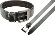 2764 BROWN 1.5" BELT SILVER MATT BUCKLE XL (40"-44")