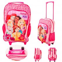 1019HV-3151N PINK PRINCESS TROLLEY & BACKPACK