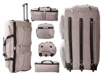 KS-100 30'' GREY 3-WHEELED HOLDALL TRAVEL BAG