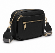 5823 Black Lorenz Matt PU Leather Camera Bag