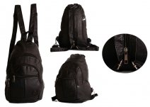 5823 Black Backpack/X-Body Backpack with 4 zip poc