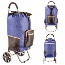 ST-174 BLUE 2-WHEEL SHOPPING TROLLEY BAG