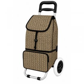 ST-02 Brown G 2 Wheeler Shopping Trolley (New)