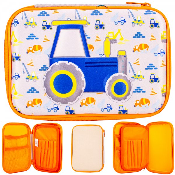 GXB02713AA02UBCC TRUCK GREY/ORANGE PENCIL CASE