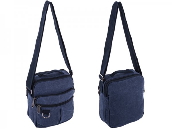 2537 CANVAS BODY BAG 4 Z BLUE