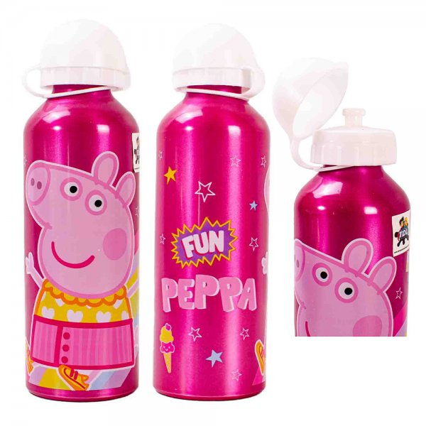 4020-1466 ALUMINIUM BOTTLE PEPPA PIG 500ML