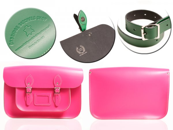 15 PINK MAGNETIC SATCHEL NO HANDLE