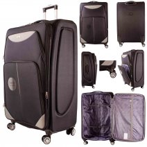 EV-448 BLACK/GREY 32'' TRAVEL TROLLEY SUITCASE