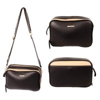 5826 BLACK LORENZ FASHION SHOULDER BAG