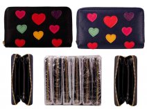 LW179 APPLIQUE HEARTS PURSE PACK OF 12