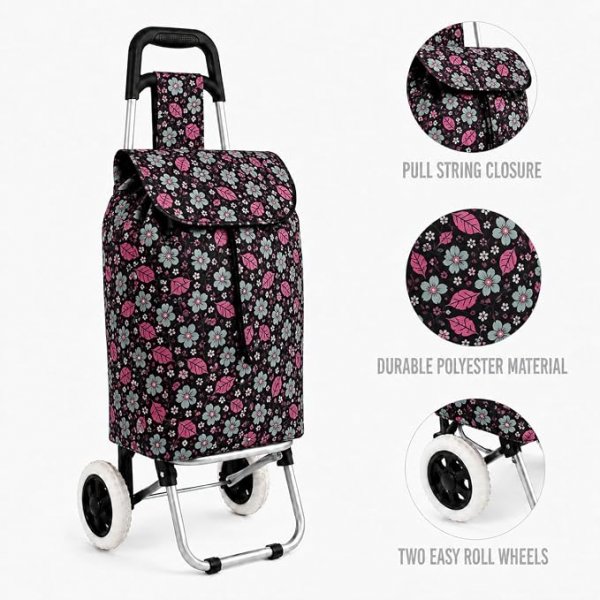 ST-05B Cherry Black 2 Wheel Trolley