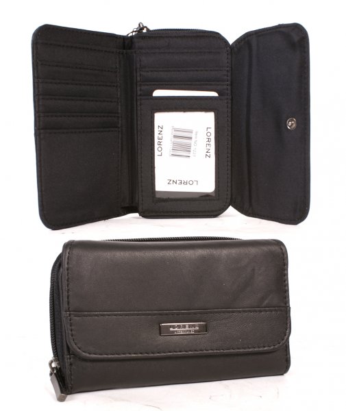 1227 RFID Medium zip round nappa purse wallet