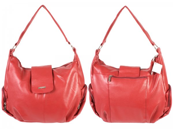 5875 RED LRG PU TOTE