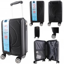 T-HC-US-1633 BLACK RYAN AIR CABIN-SIZED TROLLEY SUITCASE