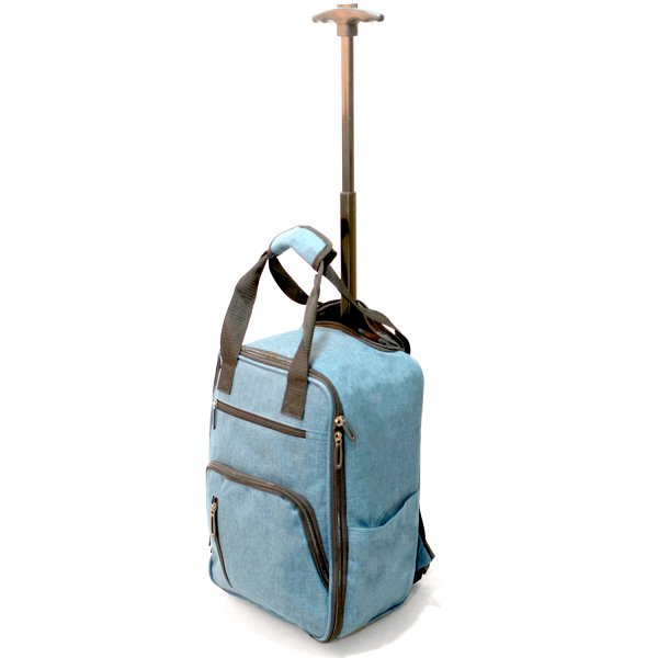 TR-R-002 TURQUOISE WHEELED RYANAIR UNDERSEAT CABIN BAG