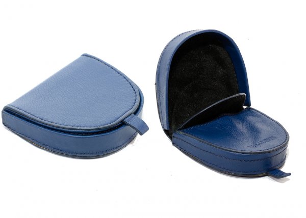 0490 GOAT NAPPA MED HRSE-SHOE GENTS TRAY PRSE NAVY