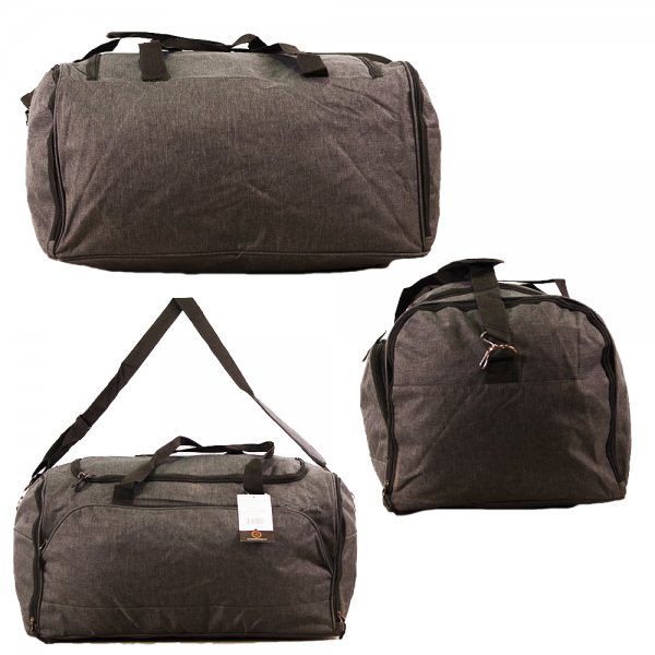 TB-214 GREY SHOULDER TRAVEL BAG