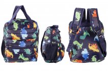 JBBP281 DINO NAVY QUILTED KID'S BACKPACK
