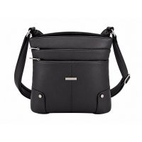 5876 Black Leather Grn PU Twin Top Zip Bag,4 Zipped Pockets(New) 5876 Black Leather Grn PU Twin Top Zip Bag,4 Zipped Pockets(New)