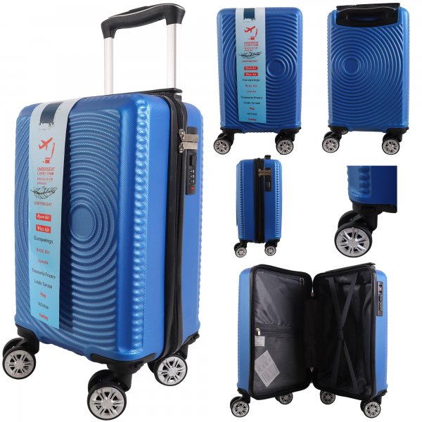T-HC-US-1630 ROYAL BLUE RYAN AIR CABIN-SIZED TRAVEL TROLLEY SUIT