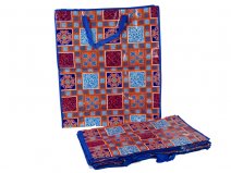 0009- Blue/ orange/pattern Set of 12