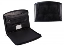 200B BLACK PU FOLIO HOLDER WITH ACCESSORY SECTION