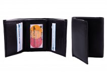 1188 RFID-Sheep Nappa Trifold Wallet wth ID Wind.