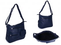 JBHB2555 Navy Patchwork Xbdy with 4 zips & Velcro pocket