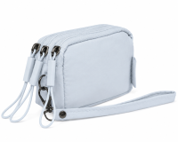 2298 Ice Blue Three Top Zip Compartments 2298 Ice Blue Three Top Zip Compartments