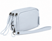 2298 Ice Blue Three Top Zip Compartments