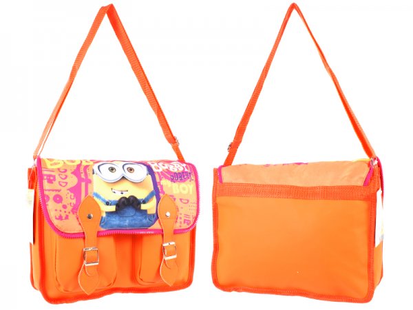 MINIONS001033 - Kids Shoulder Bag Satchel Orange Bobby Minions