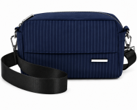 5845 Navy Lorenz Top Zip Landscape Crossbody Bag 5845 Navy Lorenz Top Zip Landscape Crossbody Bag