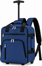 TR-E-TA-002 Navy Underseat Travel Trolley Bag