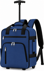 TR-E-TA-002 Navy Underseat Travel Trolley Bag