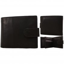 1008 BLACK ITALIAN LEATHER WALLET