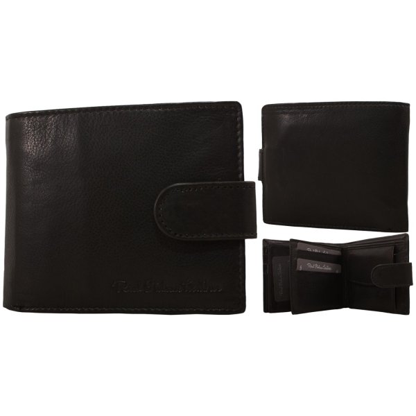 1008 BLACK ITALIAN LEATHER WALLET