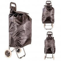 ST75 BLACK 2-WHEEL SHOPPING TROLLEY BAG
