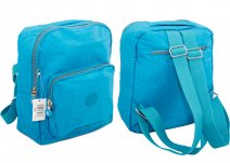 2519 CRINKLED NYLON BACKPACK CYAN