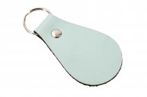JADE LEATHER OVAL KEY RING