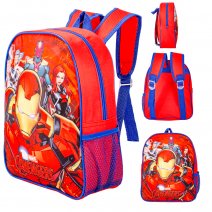 001-25363 RED/NAVY AVENGERS IRON MAN PREMIUM STD KIDS BACKPACK