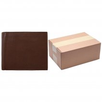 1060 TAN ASSORTED ITALIAN LEATHER WALLET BOX OF TEN