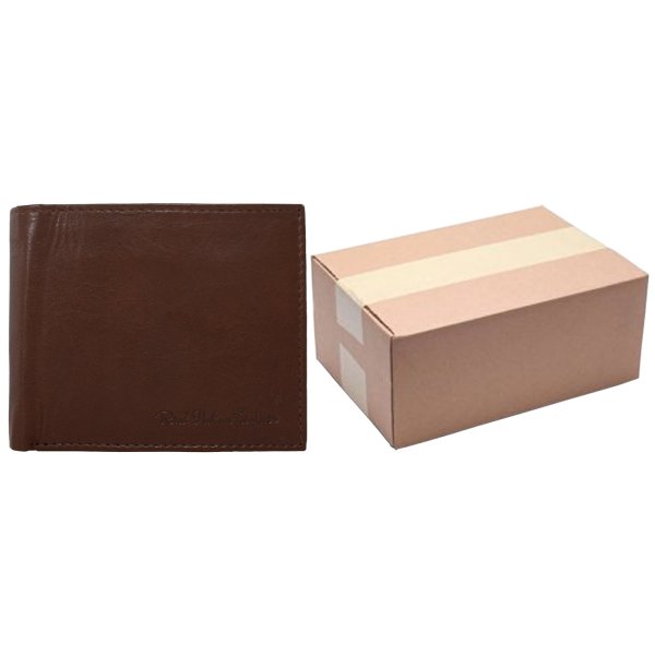 1060 TAN ASSORTED ITALIAN LEATHER WALLET BOX OF TEN